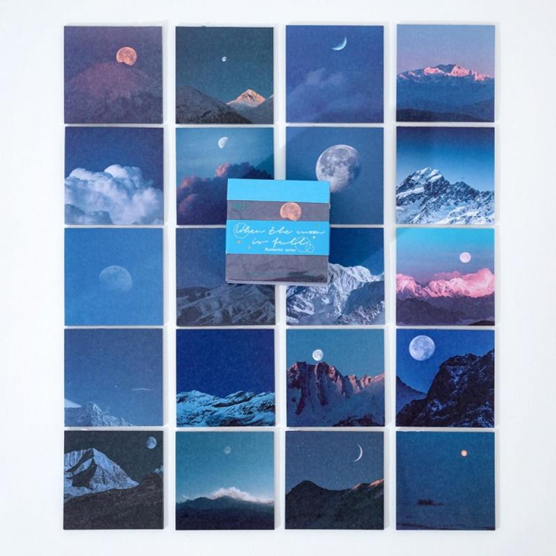 400pcs Nature Landscape Memo Pads for Scrapbooking & Journals