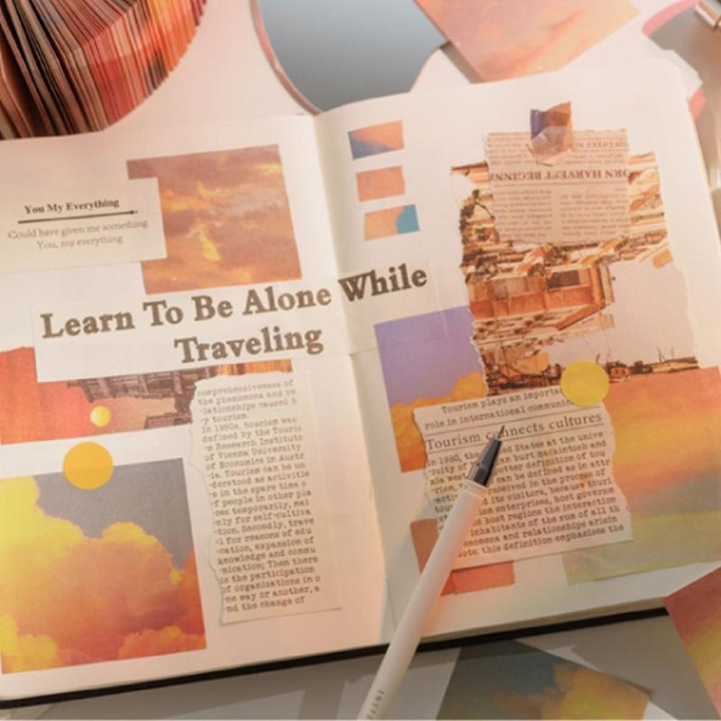 400pcs Nature Landscape Memo Pads for Scrapbooking & Journals