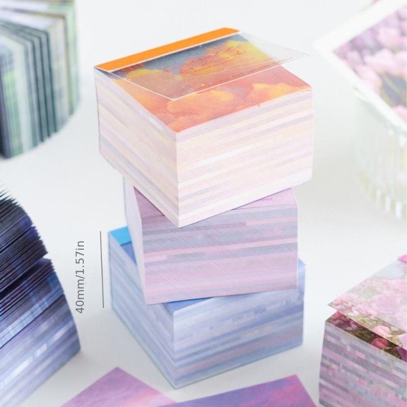 400pcs Nature Landscape Memo Pads for Scrapbooking & Journals