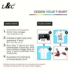 L&C Sublimation Paper A4 Size 100gsm Quick Dry 20 50 Sheets Pack