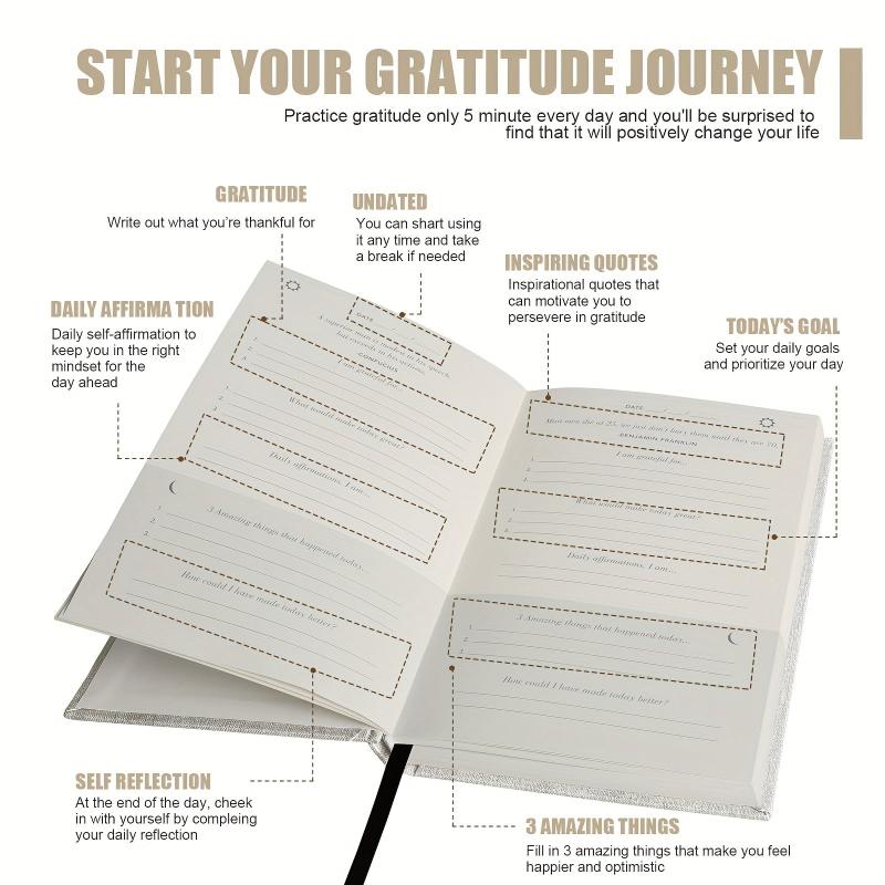 Gratitude Journal Daily Guide Hardcover