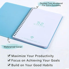 Weekly Planner A5 Undated Planner Book To Do List Habit Tracker 52 Weeks