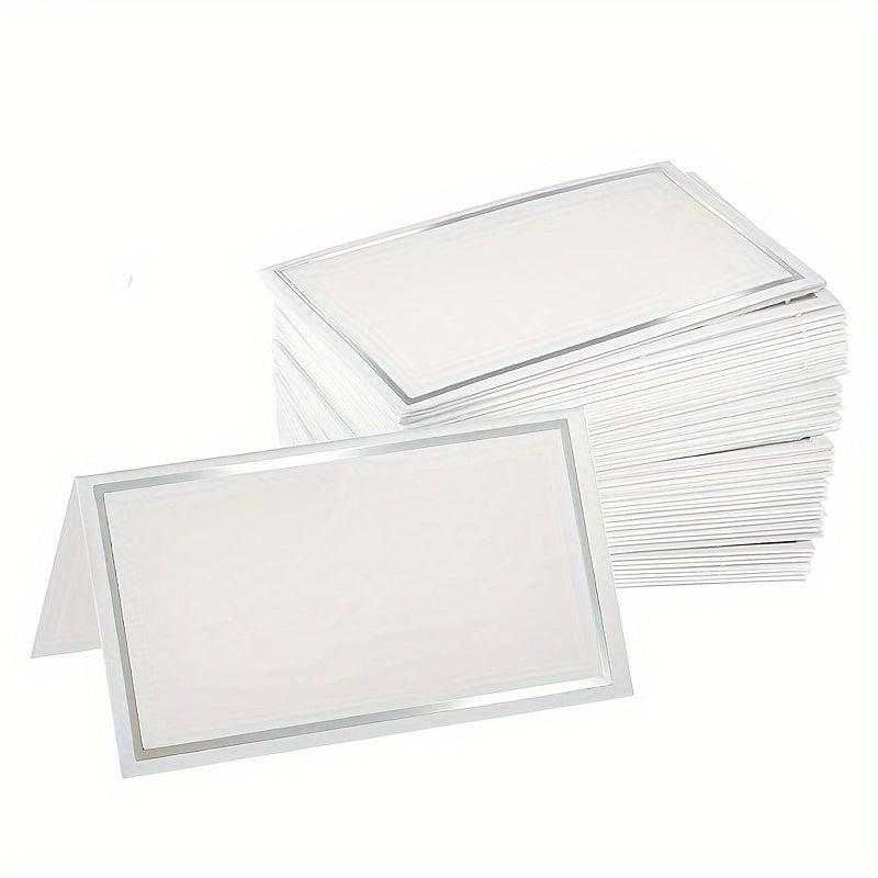 Golden Foil Border Seat Cards, Wedding Banquet, Birthday Party