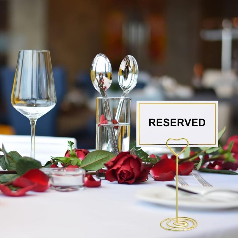 Golden Foil Border Seat Cards, Wedding Banquet, Birthday Party