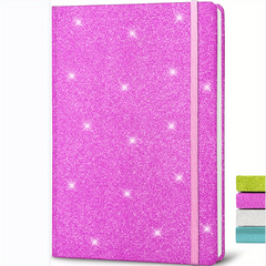 Small Glitter Notebook 160 Lined Pages 21.08x14.48cm