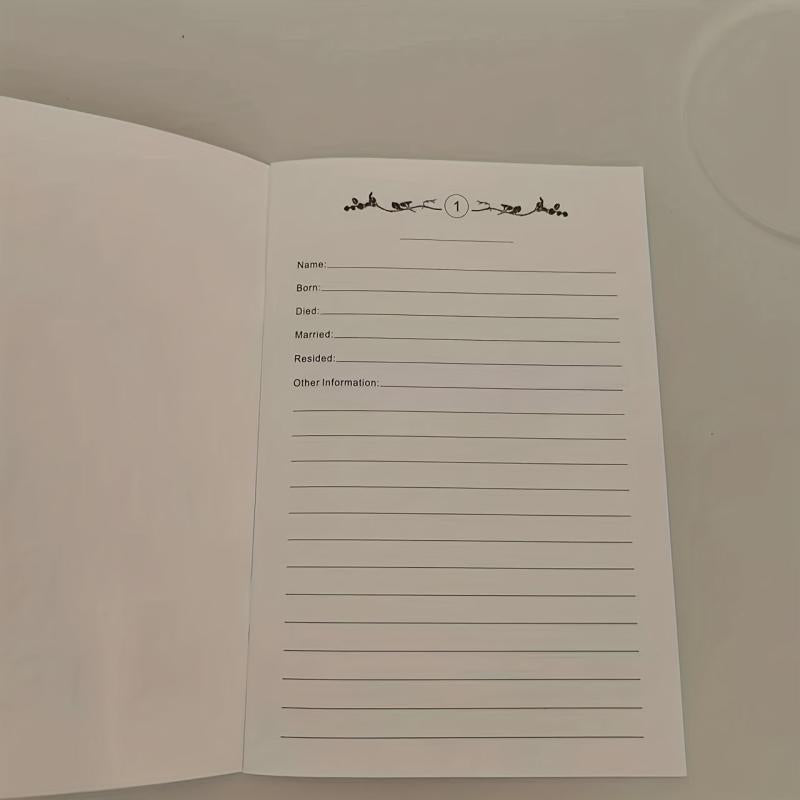 Family Tree Notebook Personal Family History Record