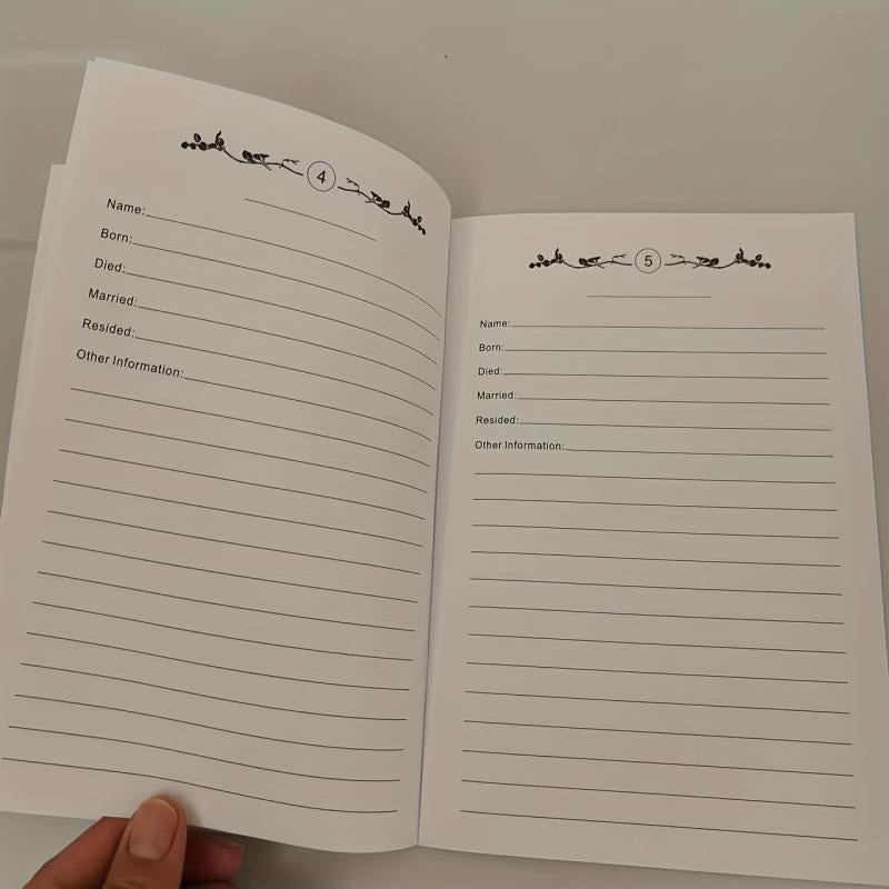 Family Tree Notebook Personal Family History Record
