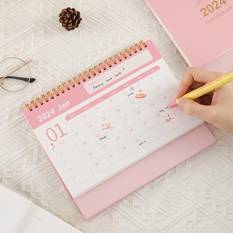 Desk Calendar Standing Flip Calendar October December 15 Months