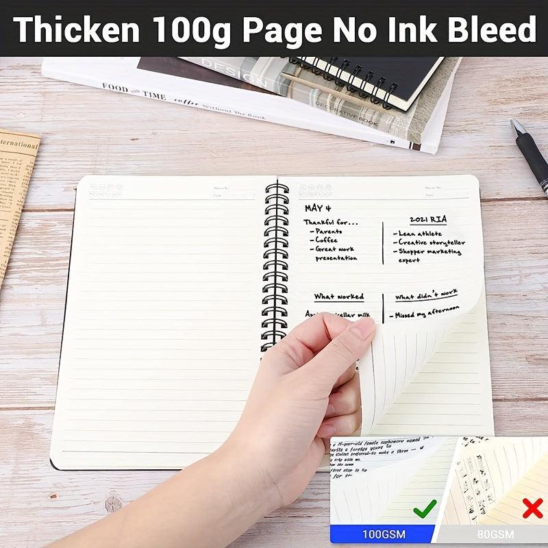 Spiral Lined Notebook A5 3packs 5 X8 60 Pages