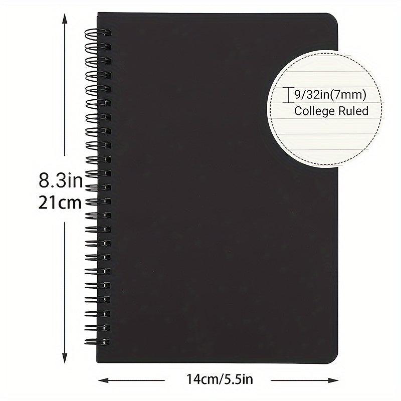 Spiral Lined Notebook A5 3packs 5 X8 60 Pages