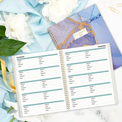 2022 Monthly Planner with Tabs, 12 Months, Wire Binding, Holidays, 22 x 27