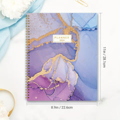 2022 Monthly Planner with Tabs, 12 Months, Wire Binding, Holidays, 22 x 27