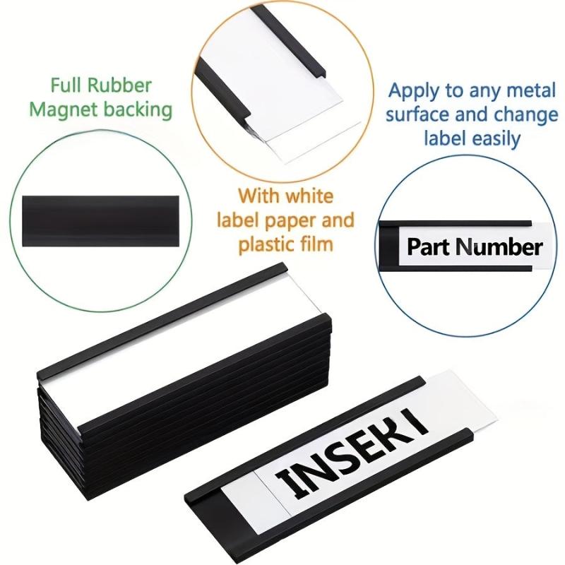 10pcs C shaped Magnetic Label Clip Shelf Warehouse Office Home Storage