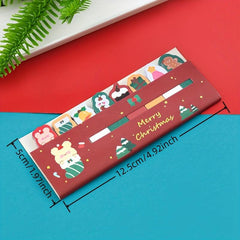 4pcs Christmas Row Station Sticky Notes Cartoon Sticky Notes