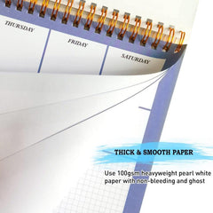 A4 Weekly Planner 50 Sheets 100gsm Paper Desktop Productivity Tracker