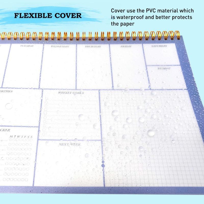 A4 Weekly Planner 50 Sheets 100gsm Paper Desktop Productivity Tracker