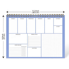 A4 Weekly Planner 50 Sheets 100gsm Paper Desktop Productivity Tracker