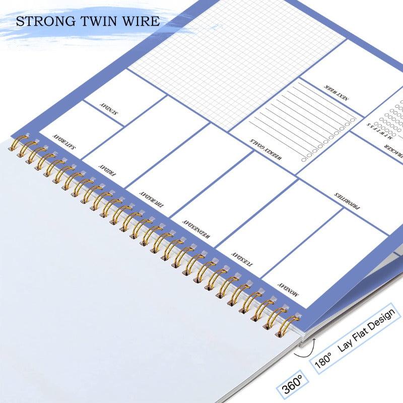 A4 Weekly Planner 50 Sheets 100gsm Paper Desktop Productivity Tracker