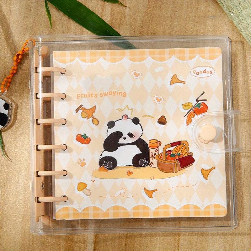 Panda Adventure Island Series Notebook, 160pcs Loose leaf, Student Cartoon