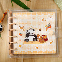 Panda Adventure Island Series Notebook, 160pcs Loose leaf, Student Cartoon