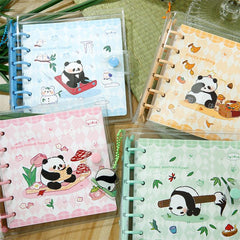 Panda Adventure Island Series Notebook, 160pcs Loose leaf, Student Cartoon