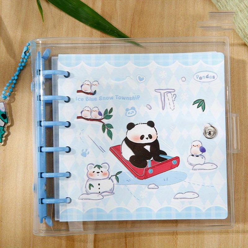 Panda Adventure Island Series Notebook, 160pcs Loose leaf, Student Cartoon
