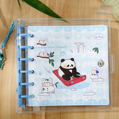 Panda Adventure Island Series Notebook, 160pcs Loose leaf, Student Cartoon