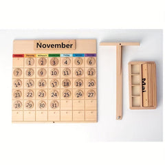Wooden Perpetual Calendar For Early Education