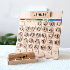 Wooden Perpetual Calendar For Early Education
