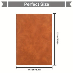 2pcs Brown A5 Leather Notebook for School Business Work & Home