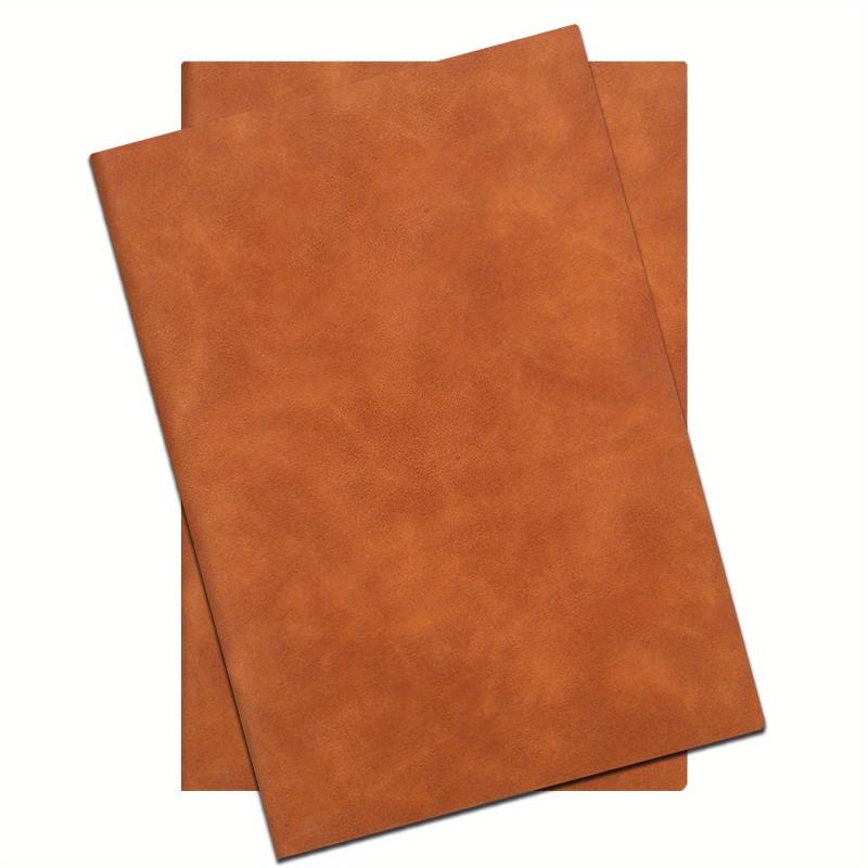 2pcs Brown A5 Leather Notebook for School Business Work & Home