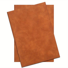 2pcs Brown A5 Leather Notebook for School Business Work & Home