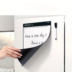 2pcs Magnetic Memo Board Erasable Kitchen Home Student Message Writing Board