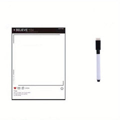 2pcs Magnetic Memo Board Erasable Kitchen Home Student Message Writing Board