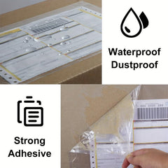 Clear Adhesive Packing List Pouches 11 X 13 - 100 Bags