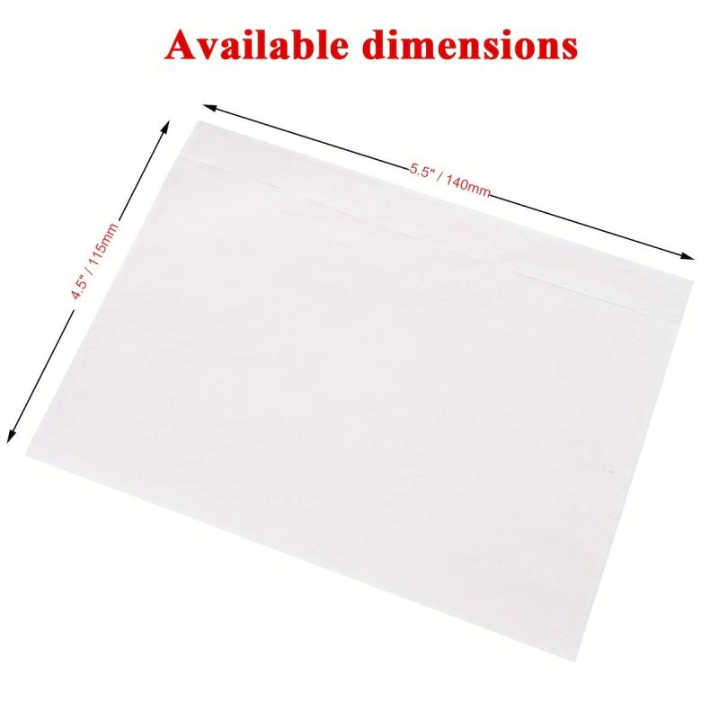 Clear Adhesive Packing List Pouches 11 X 13 - 100 Bags