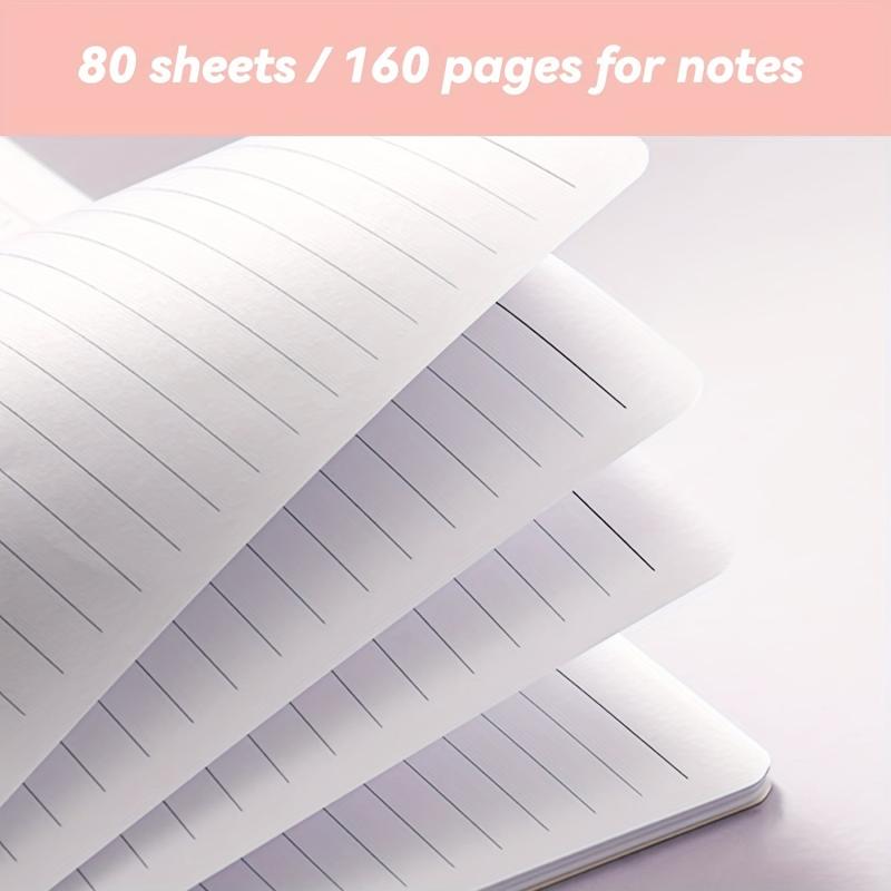 Spiral Notebook Pack of 1 Lined Journal 5.6'' x 8.25'' 80 Sheets 160 Pages