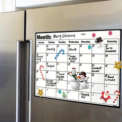 1pc Magnetic Dry Erase Refrigerator Calendar Whiteboard