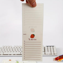 4Pcs 200Sheets Fruit Note Pad To Do List Planner Note Pad Office Supplies