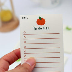 4Pcs 200Sheets Fruit Note Pad To Do List Planner Note Pad Office Supplies
