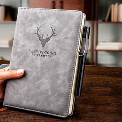 A5 Thick Business Notepad 360 Pages Leather Notebook