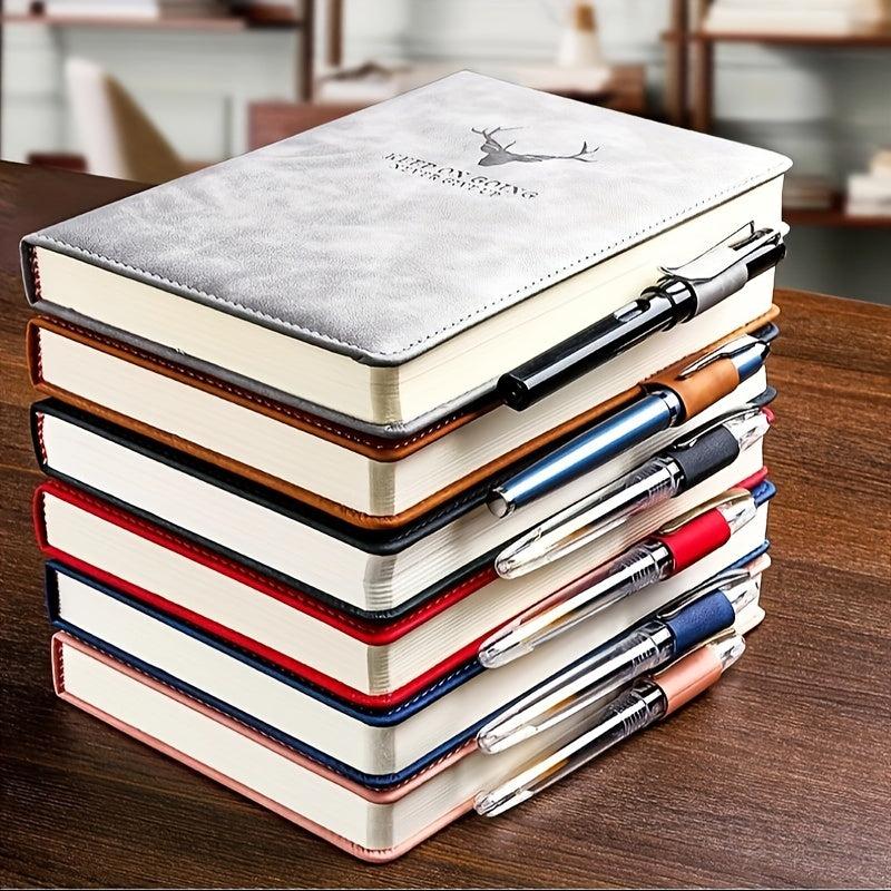 A5 Thick Business Notepad 360 Pages Leather Notebook
