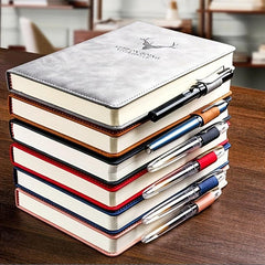 A5 Thick Business Notepad 360 Pages Leather Notebook