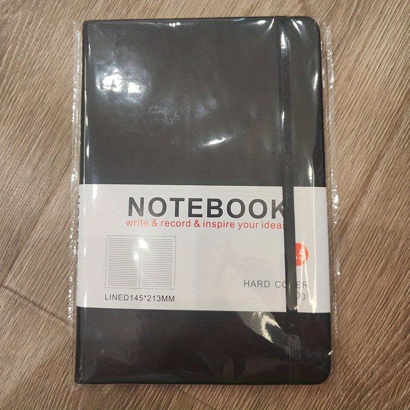 A5 PU Leather Cover Notebook 96 Sheets Elastic Band Straps Office Supplies