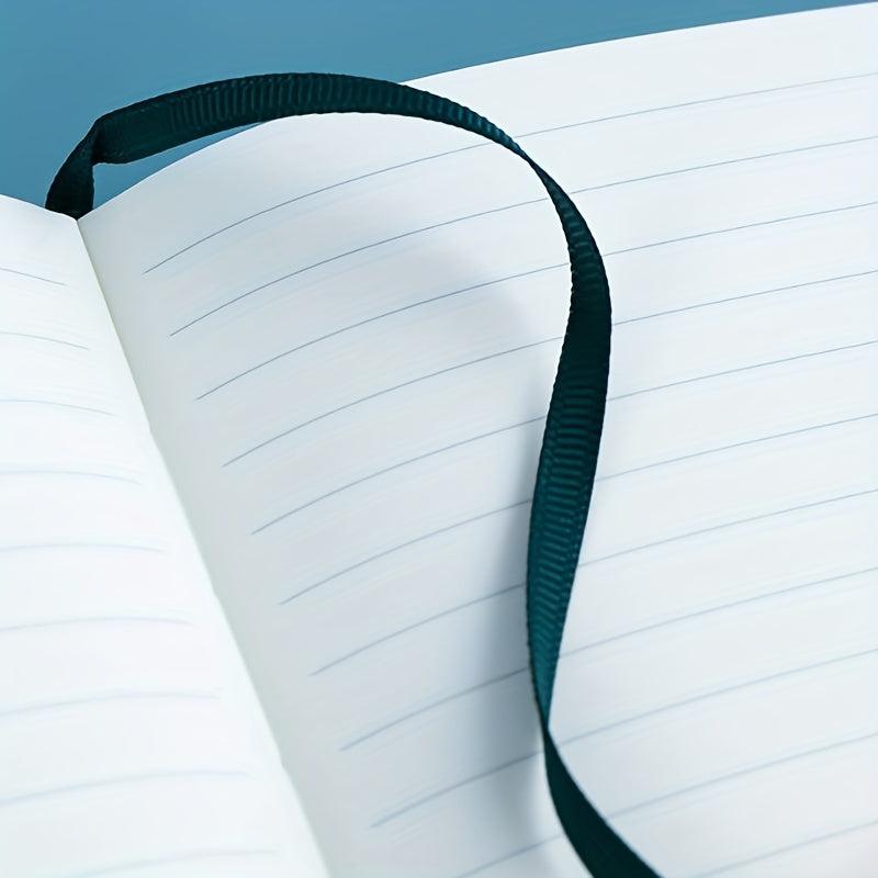 A5 PU Leather Cover Notebook 96 Sheets Elastic Band Straps Office Supplies