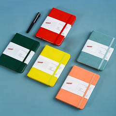 A5 PU Leather Cover Notebook 96 Sheets Elastic Band Straps Office Supplies