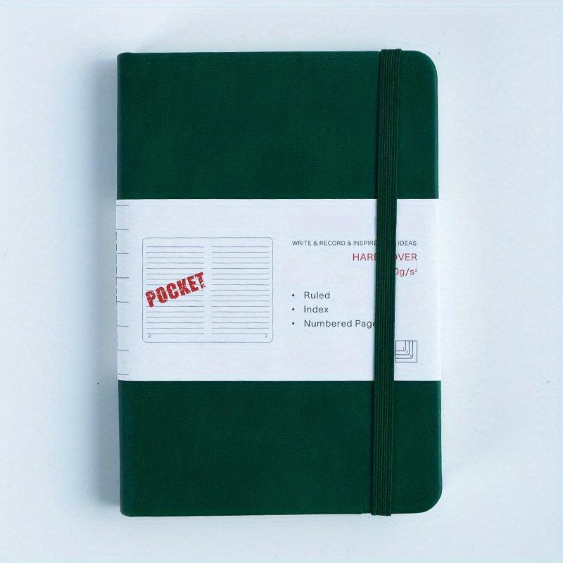 A5 PU Leather Cover Notebook 96 Sheets Elastic Band Straps Office Supplies