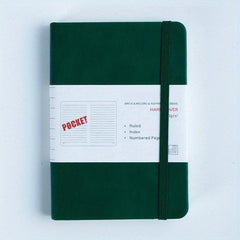 A5 PU Leather Cover Notebook 96 Sheets Elastic Band Straps Office Supplies
