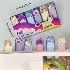 150 Sheets Sticky Point Markers 6 Cartoon Stick