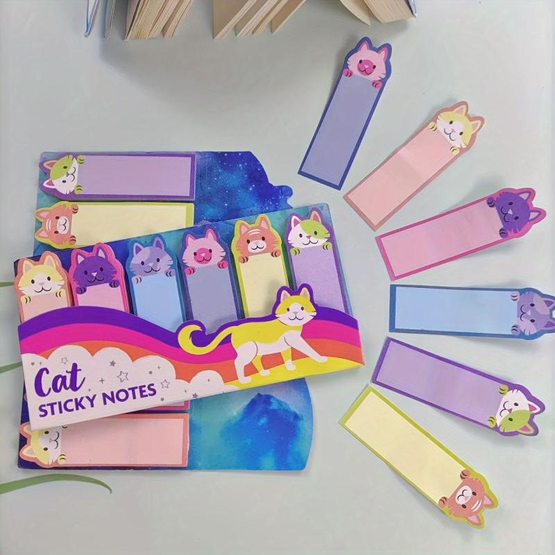 150 Sheets Sticky Point Markers 6 Cartoon Stick